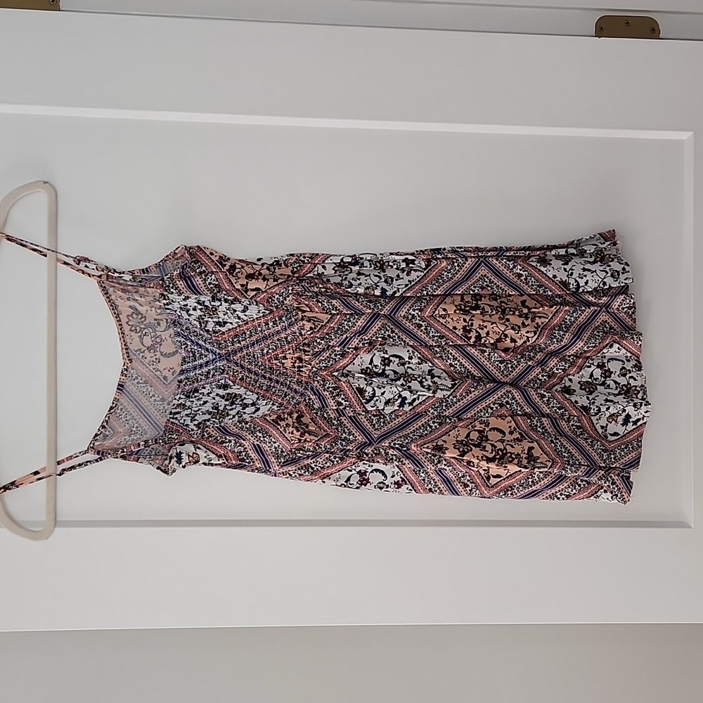 H&M Peach Patterned Mini Dress - Picture 5 of 7